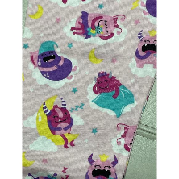 PJ Place Pink Cameo Don't Wake the Monster Pajama Set 3T - Picture 7 of 8